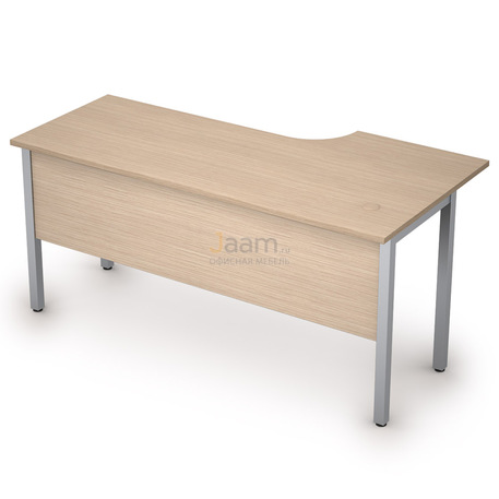 Мебель для персонала Стол криволинейный на металлических опорах левый 2МД.143