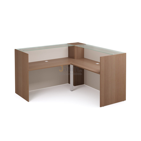 Стойка ресепшн Стойка регистрационная со стеклом угловая PZ/D218