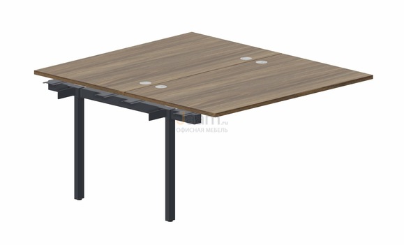 Мебель для персонала Составной стол на 2 рабочих места PEN2TPG148 - (4 громмета) приставной элемент