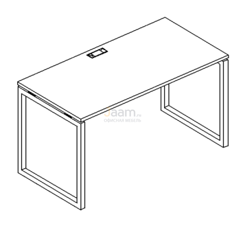 Мебель для персонала Стол письменный на металлокаркасе QUATTRO Б4 023 БП