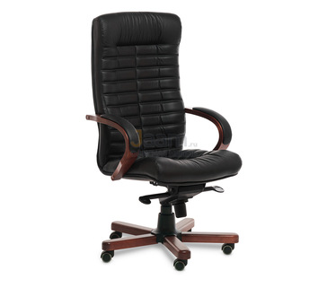 Кресло для руководителя ORION WOOD A кожа+кож.зам.