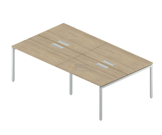 Мебель для персонала Двойная группа сдвоенных столов с люком RM-4.1(x4)+F-52