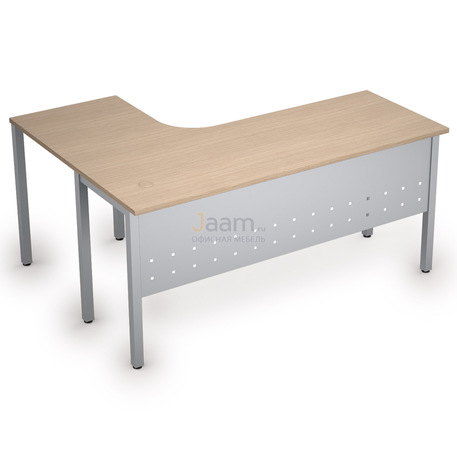 Мебель для персонала Стол криволинейный на металлических опорах правый 2МК.133