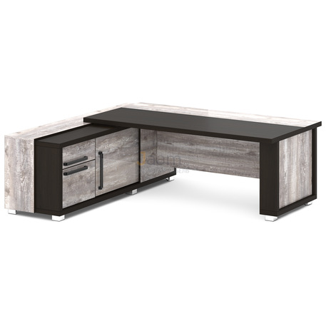 Кабинет руководителя Стол руководителя с тумбой-греденцией L-117пр/л