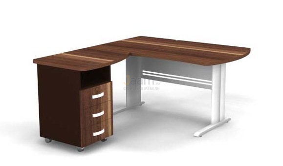 Мебель для персонала Угловое рабочее место на L-обр. каркасе левое B175/1