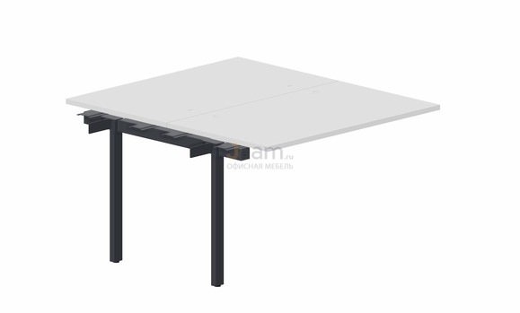 Мебель для персонала Составной стол на 2 рабочих места PEN2TPG127 - (4 громмета) приставной элемент