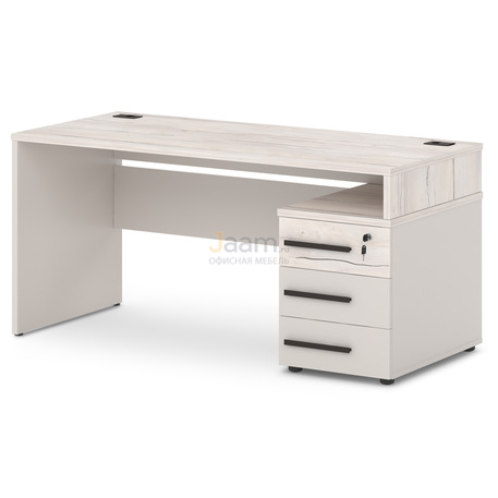 Мебель для персонала Стол с опорной тумбой правый T-23пр