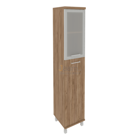 Кабинет руководителя Офисный шкаф высокий узкий левый KSU-1.7R Л