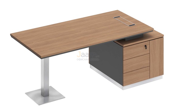 Кабинет руководителя Стол на опорной тумбе правый СИ 105пр