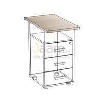 Мебель для персонала Крышка к тумбе ТП50 КТП40-70