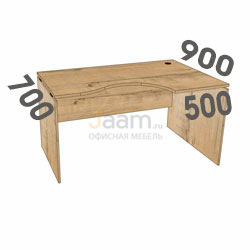 Мебель для персонала Стол криволинейный СК140L/R PRO BLACK