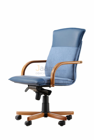 Кресло Берлин/Д Кожа стандартная/база дерево