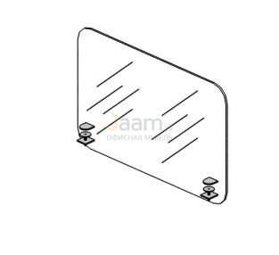 Мебель для персонала Экран-перегородка АКРИЛ с креплением к металлокаркасу RP-64.2