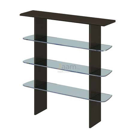 Кабинет руководителя Стеллаж со стеклянными полками ПК-ПР-СЖ140Х131С