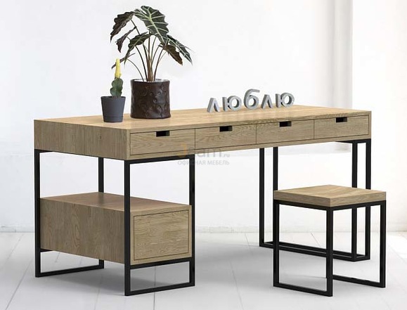 Мебель для персонала Стол рабочий BOXER OAK