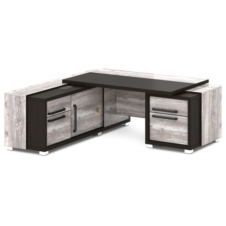 Кабинет руководителя Стол с тумбой и греденцией L-13пр/л