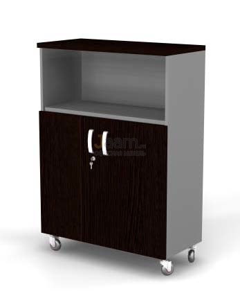 Мебель для персонала Шкаф мобильный комбинированный, полуоткрытый BR82.0343