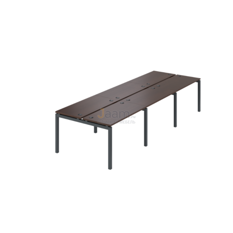 Мебель для персонала Бенч двойной на 6 рабочих мест АМБ-002.60-6