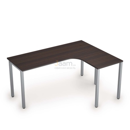 Мебель для персонала Стол криволинейный на металлических опорах правый 2М.133