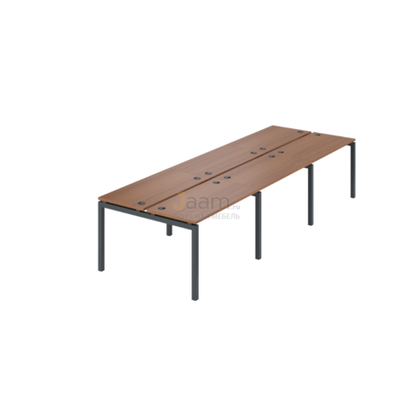 Мебель для персонала Бенч двойной на 6 рабочих мест АМБ-002.60-6