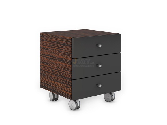 Кабинет руководителя Офисная тумба подкатная с 3-мя ящиками KYM45