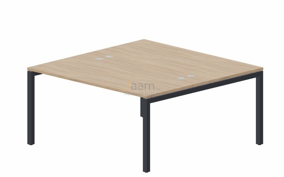 Мебель для персонала Составной стол на 2 рабочих места PEN2TG168 (4 громмета)