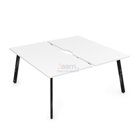 Мебель для персонала Стол системы БЕНЧ на 2 рабочих места порошковое покрытие 10БДВ.284