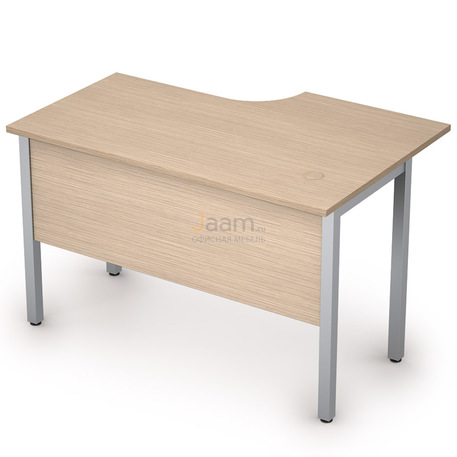 Мебель для персонала Стол криволинейный на металлических опорах левый 2МД.141