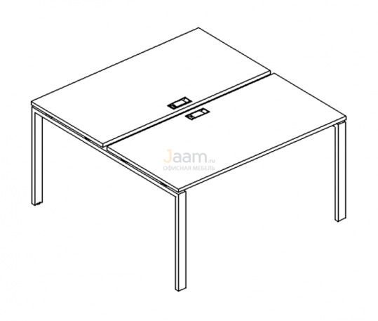 Мебель для персонала Рабочая станция на металлокаркасе UNO Б1 170 БП