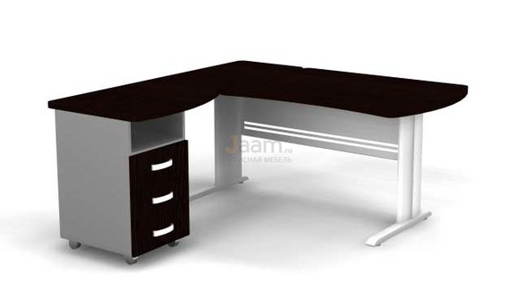 Мебель для персонала Угловое рабочее место на L-обр. каркасе левое B199/1
