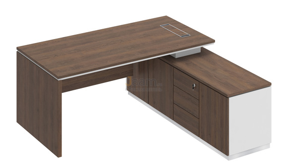 Кабинет руководителя Стол на опорной тумбе правый СИ 107пр
