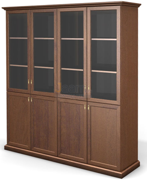 Кабинет руководителя Шкаф-витрина, 4 дв. ЛНД 82.15